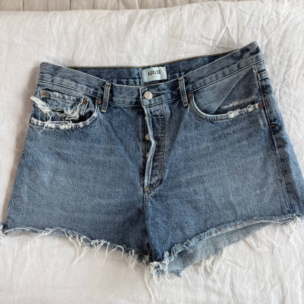 Agolde Reese Denim Jean Shorts Size 31